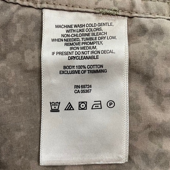 Columbia Tan Mid Rise Shorts Pockets Brown Tan Neutral 6 - Picture 4 of 14